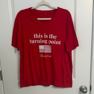 Vibrant Red Casual T-Shirt